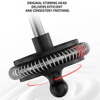 USB Rechargeable Handheld Milk Foamer 2-Speed Electric Frother for Home, Café, or Office