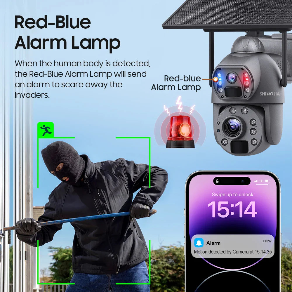 Outdoor 4K WiFi Camera with 36X Zoom and Audio