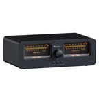 2-in-2 Out Amplifier Speaker Switch with VU Meters