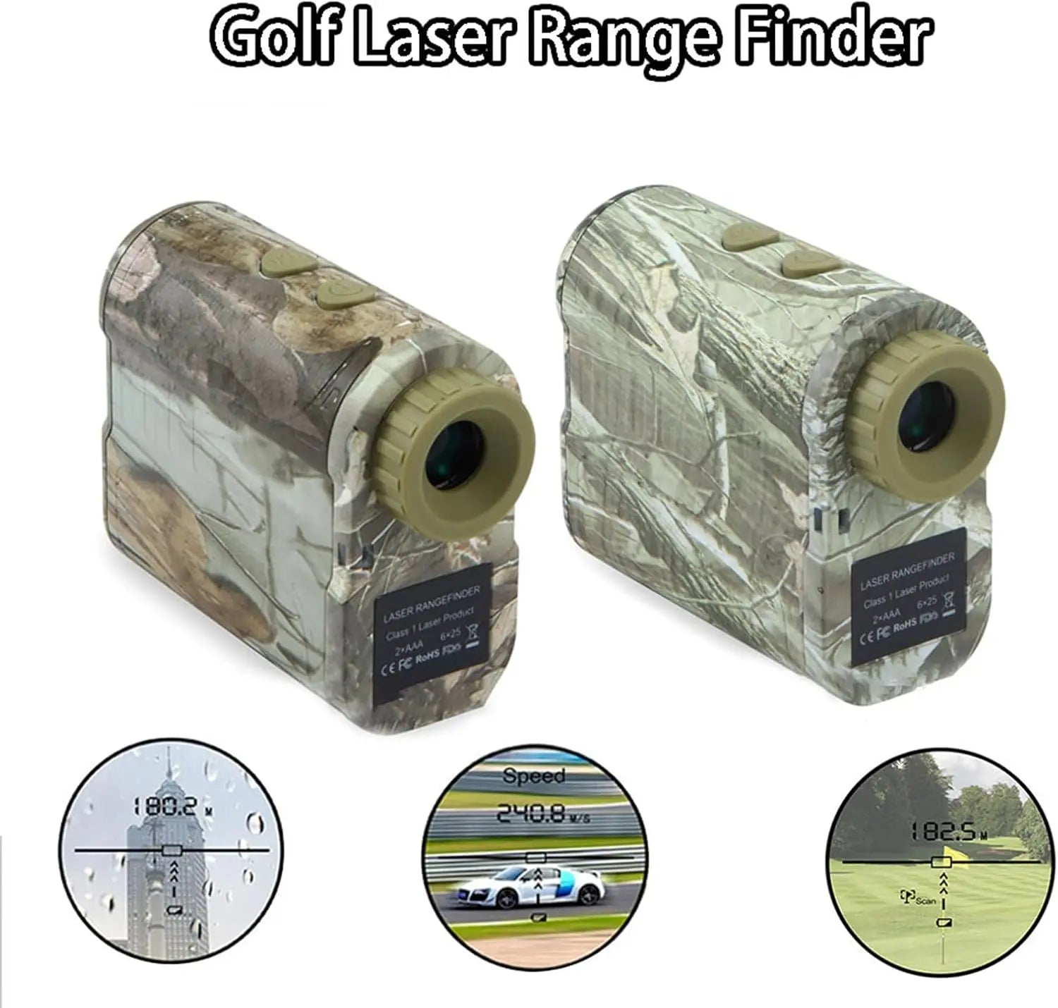 600m Laser Distance Meter with 6X Magnification – Golf, Hunting & Outdoor Measurement Tool