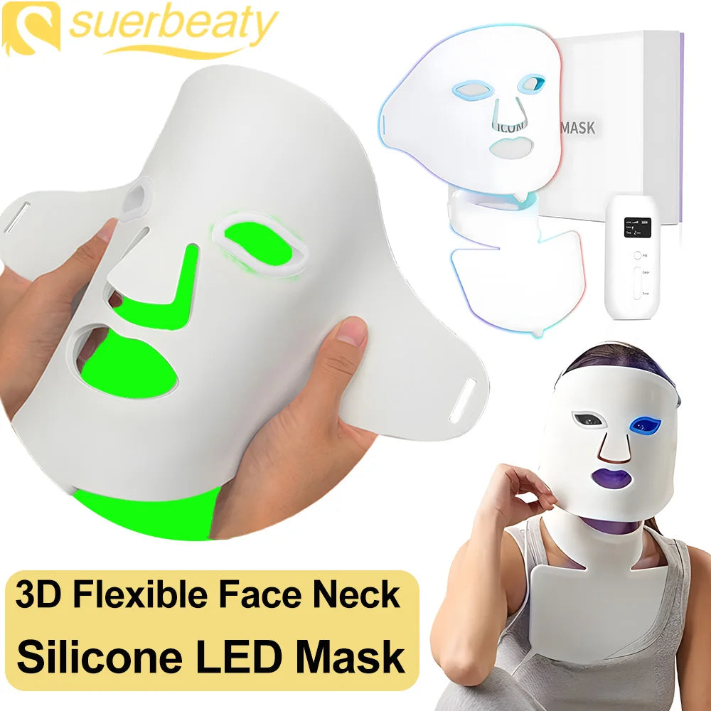 Anti-Aging LED Face & Neck Mask with Red Light – AU Plug