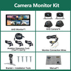 10.36" Truck DVR with 4x 1080p Cameras & CarPlay