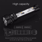 13000 Lumen Dive Flashlight with Rechargeable Batteries