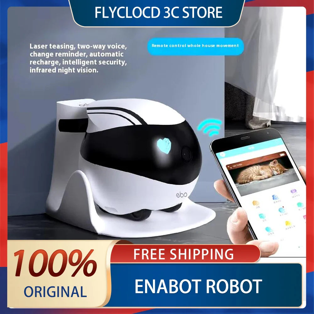 Intelligent Home Robot with 1080p Camera and Real-Time Monitoring