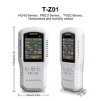 Smart Home Air Quality Detector – PM2.5, TVOC, Formaldehyde, LCD Display