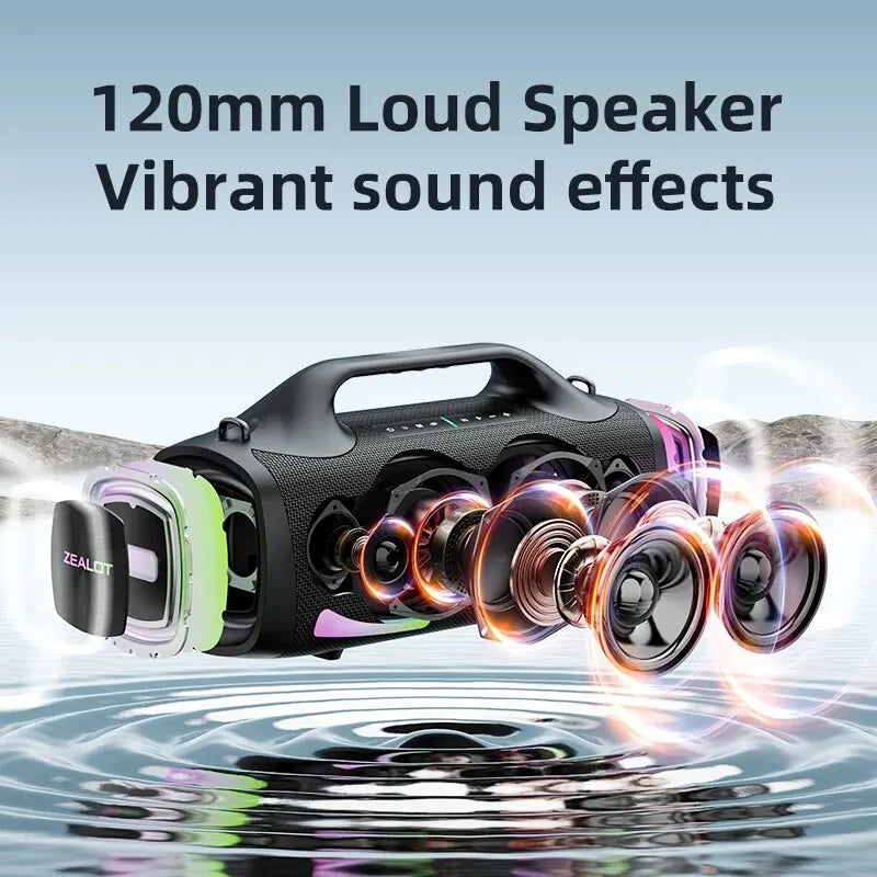 Wireless Outdoor Speaker with 100W Sound and Dual Pairing