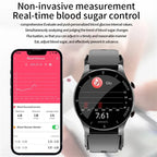 1.3" AMOLED Smart Watch – AI Health Monitor, Blood Oxygen, Glucose, ECG