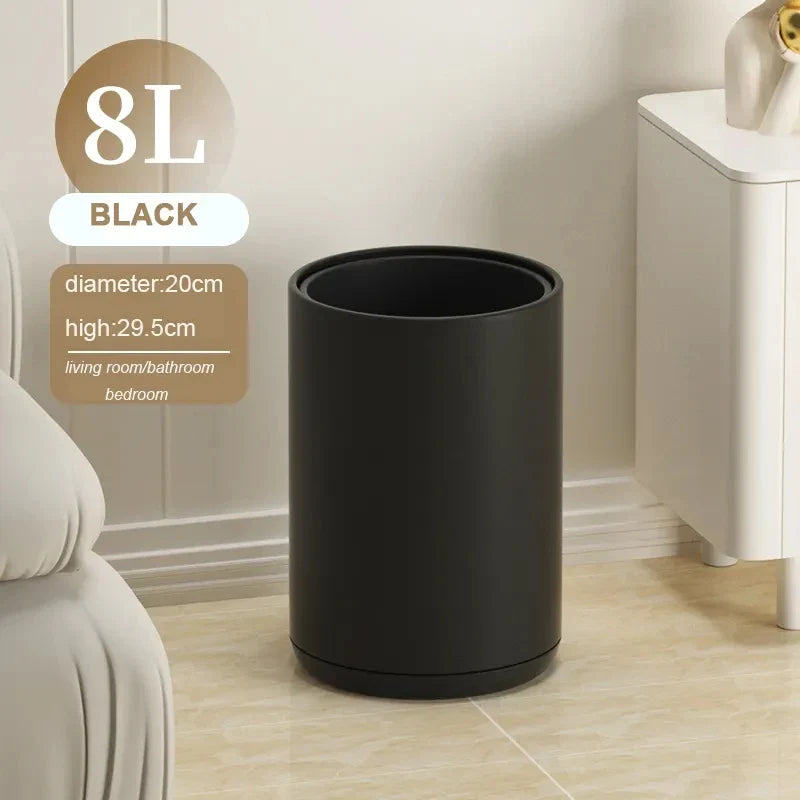 Open Top Metal Waste Bin 8L – Office & Bathroom Use