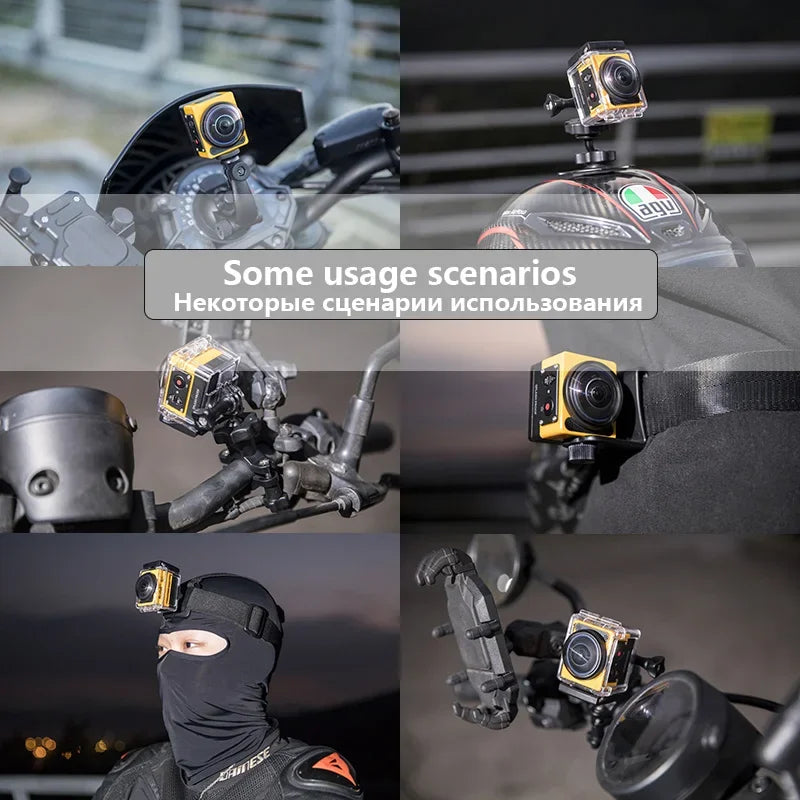 4K 360° Action Camera with Waterproof Mounts & Extreme Accessories