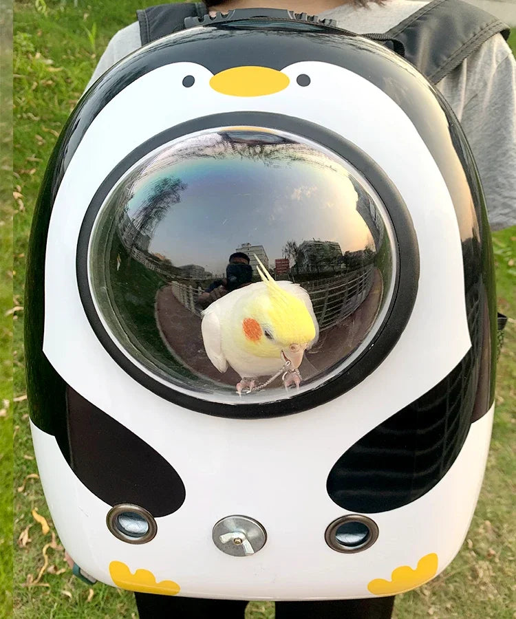 Breathable Space Capsule Bird Carrier Backpack for Outdoor Travel