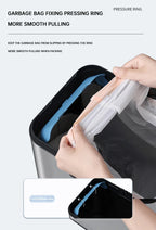 15L Smart White Trash Bin with Automatic Lid