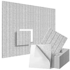 12 Pack Self-Adhesive Acoustic Panels 30x30cm Wall Soundproofing - Silver Gray
