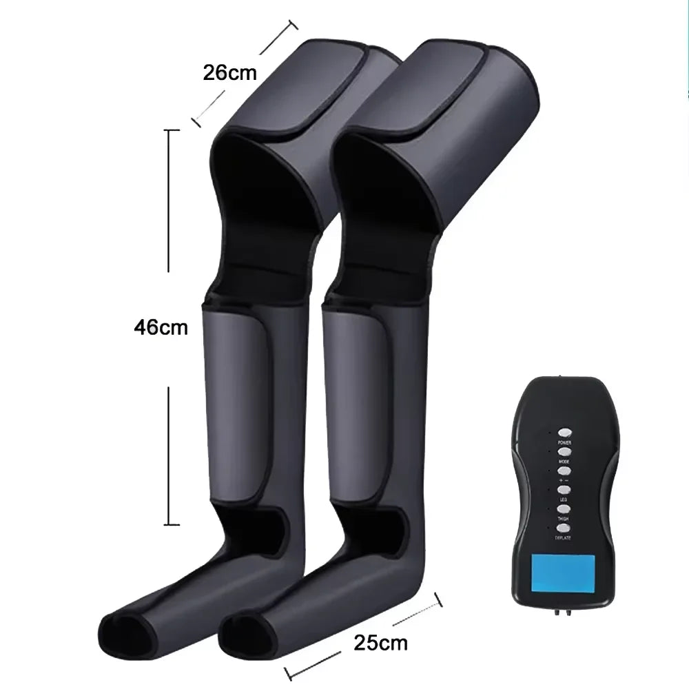 Portable Pneumatic Leg Massager for Calf and Thigh Relief