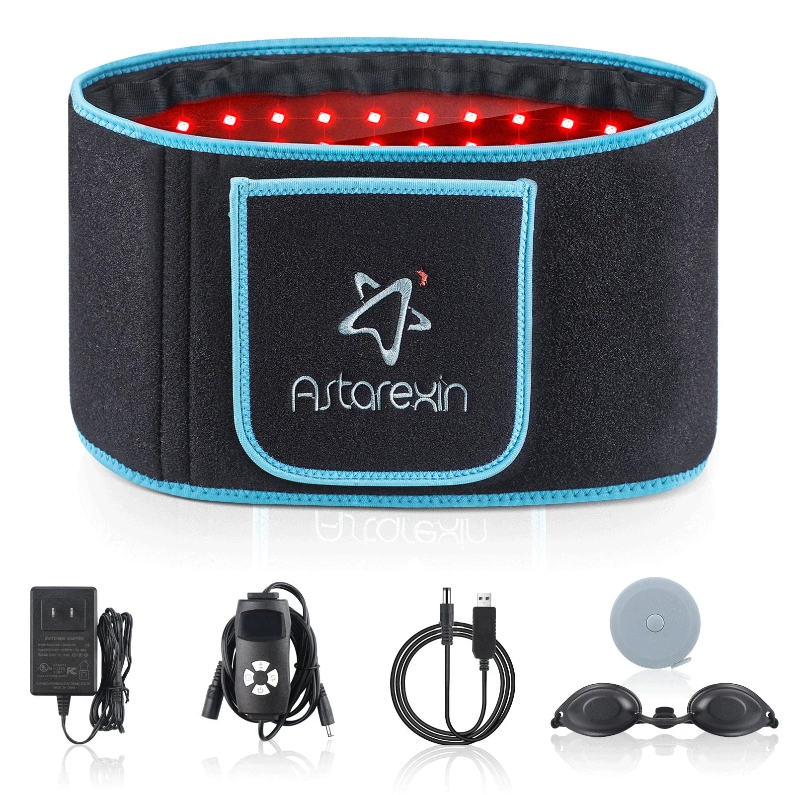 105 LED Red & Infrared Therapy Belt Portable Waist Wrap for Muscle & Joint Pain Relief