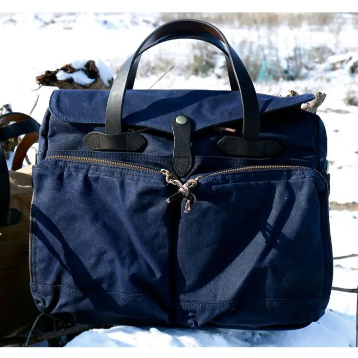 Retro Canvas Travel Bag 40x32x9cm with Zipper Closure
