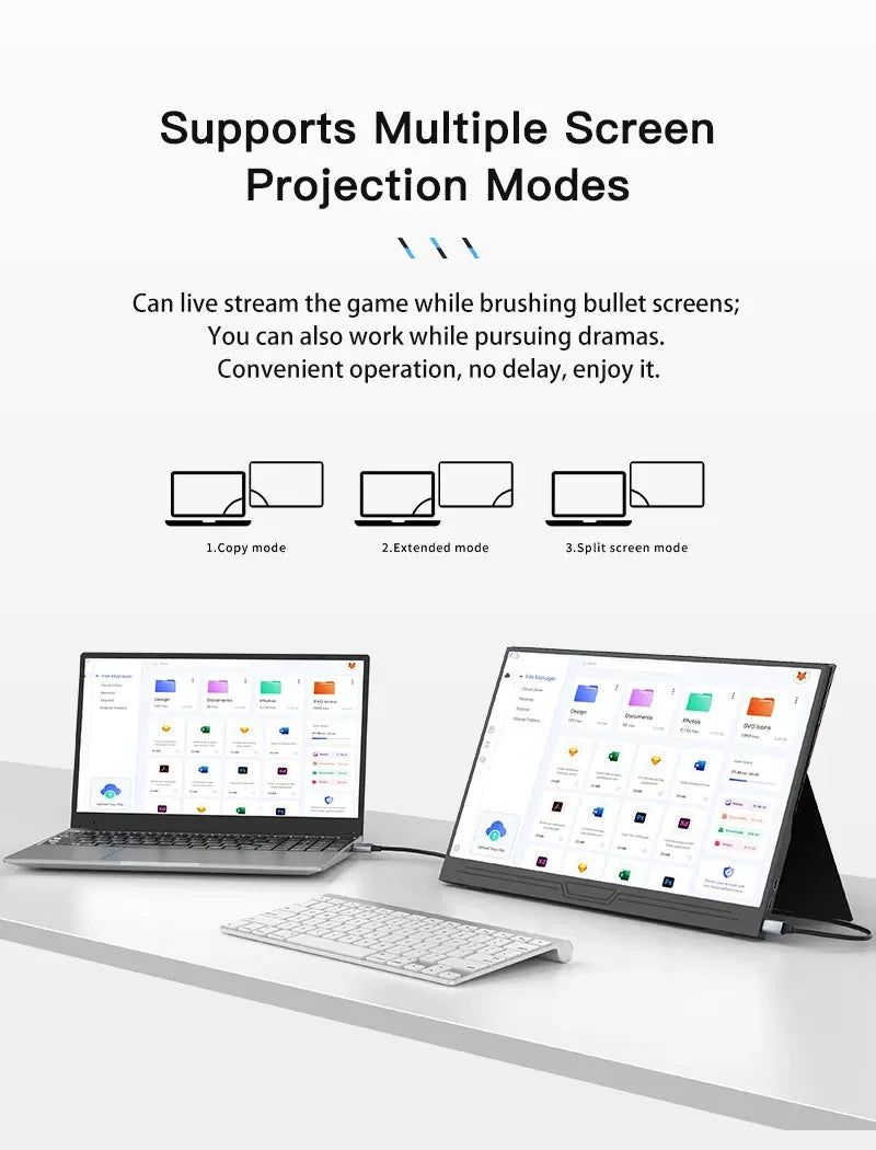 Portable 15.6" 1080p Gaming Monitor with HDR & Speakers