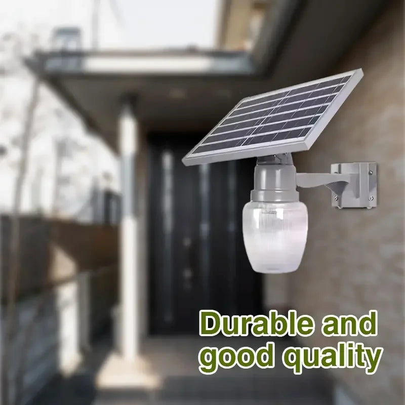 300W Outdoor Solar Street Lamp Auto Light Sensor, Remote, and 6000mAh Battery
