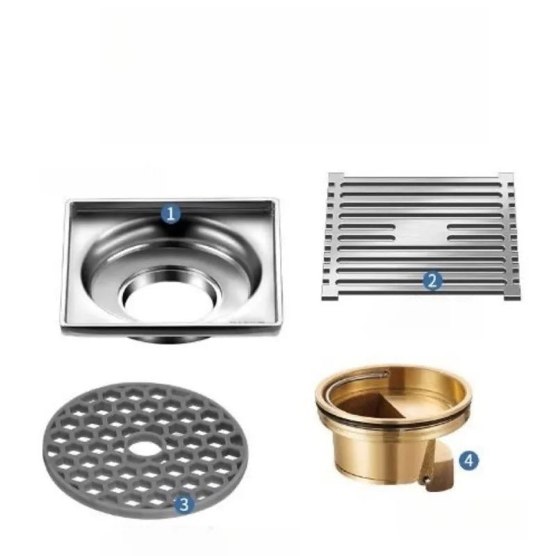 Stainless Steel Shower Floor Drain for Kitchen or Bathroom