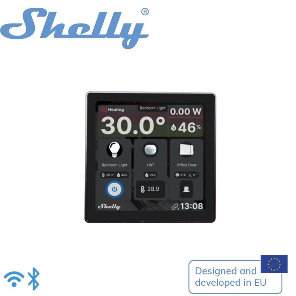 Smart Wall Control Panel with 4" Color Display & 5A Switch Wi-Fi & Bluetooth Home Automation Hub
