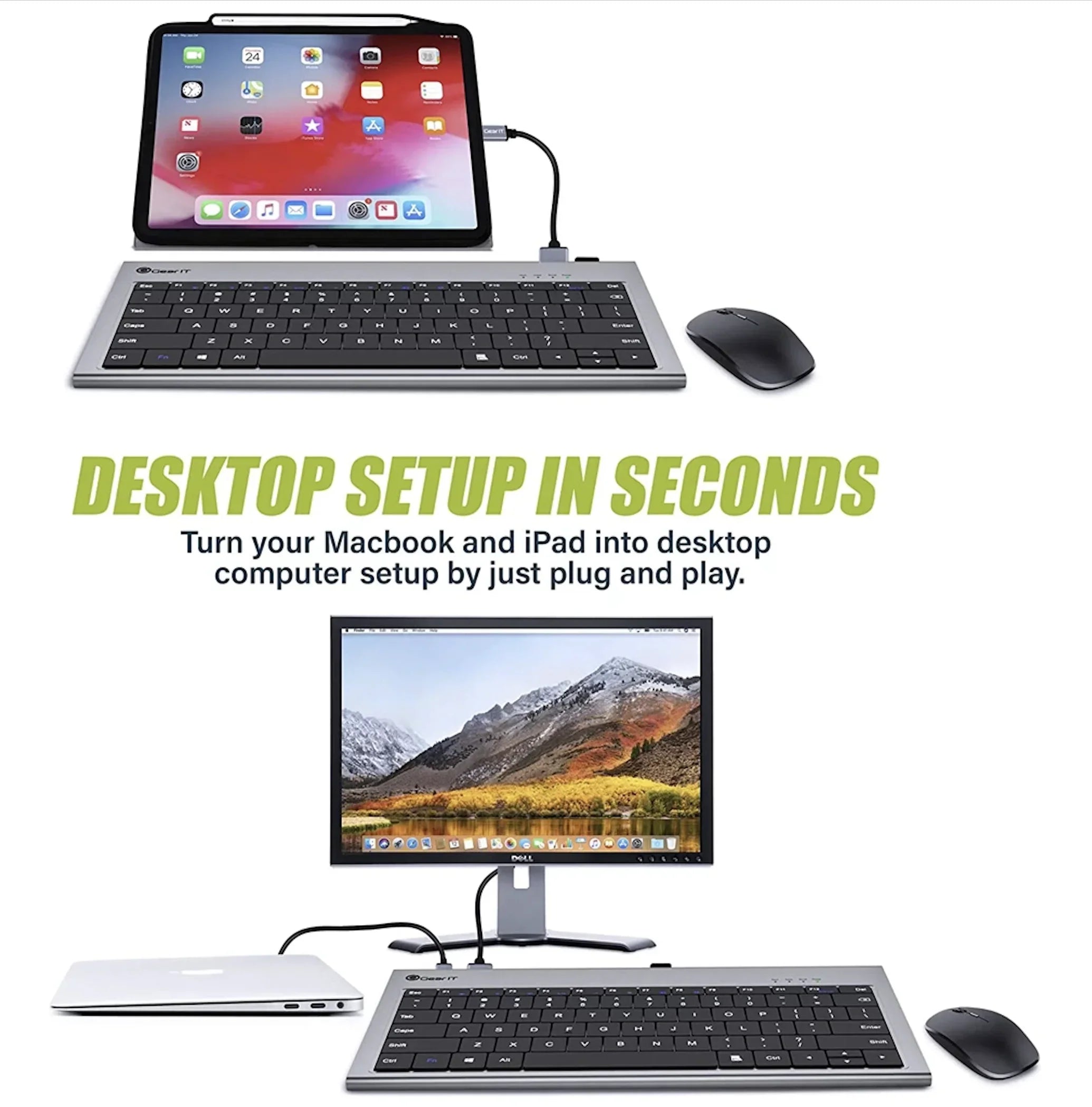 11-in-1 USB-C Docking Station with Keyboard & HDMI