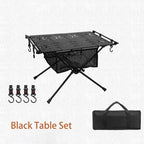 Portable Foldable Camping Table Lightweight Aluminum Alloy Outdoor Picnic & Fishing Table