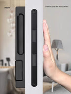 Silent Indoor Sliding Door Lock for Bedroom & Living Room, Key Included