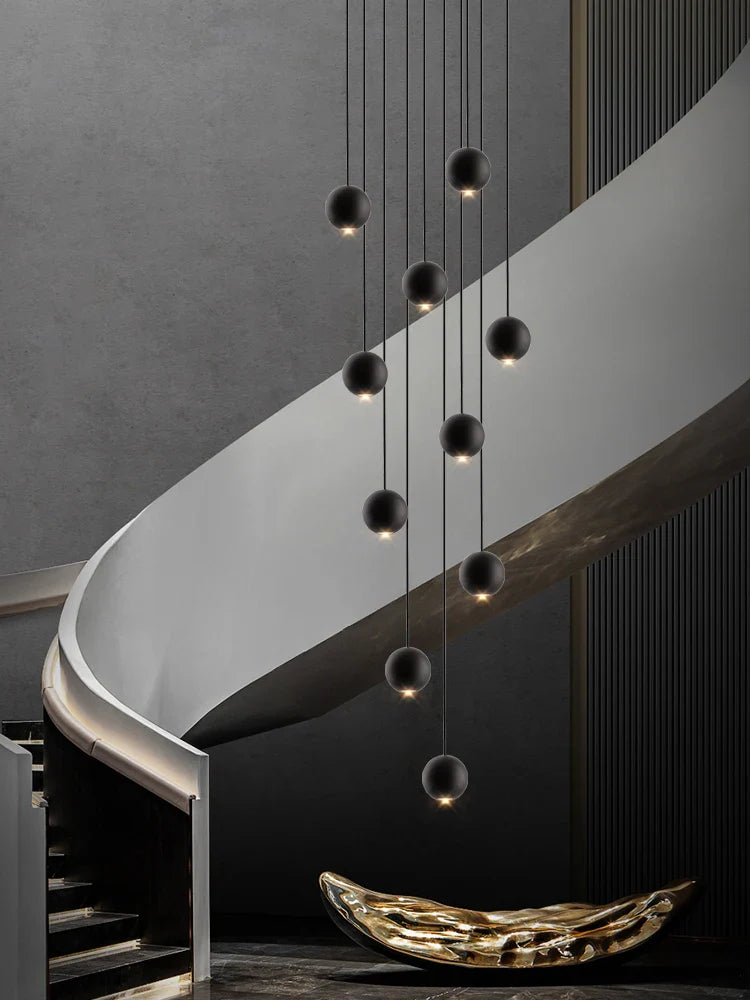 Dimmable Orb Chandelier for Living Room or Entryway