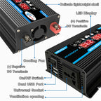 4000W 12V to 220V Solar Generator Kit with Panel, Inverter & Dual USB Outdoor Power Solution