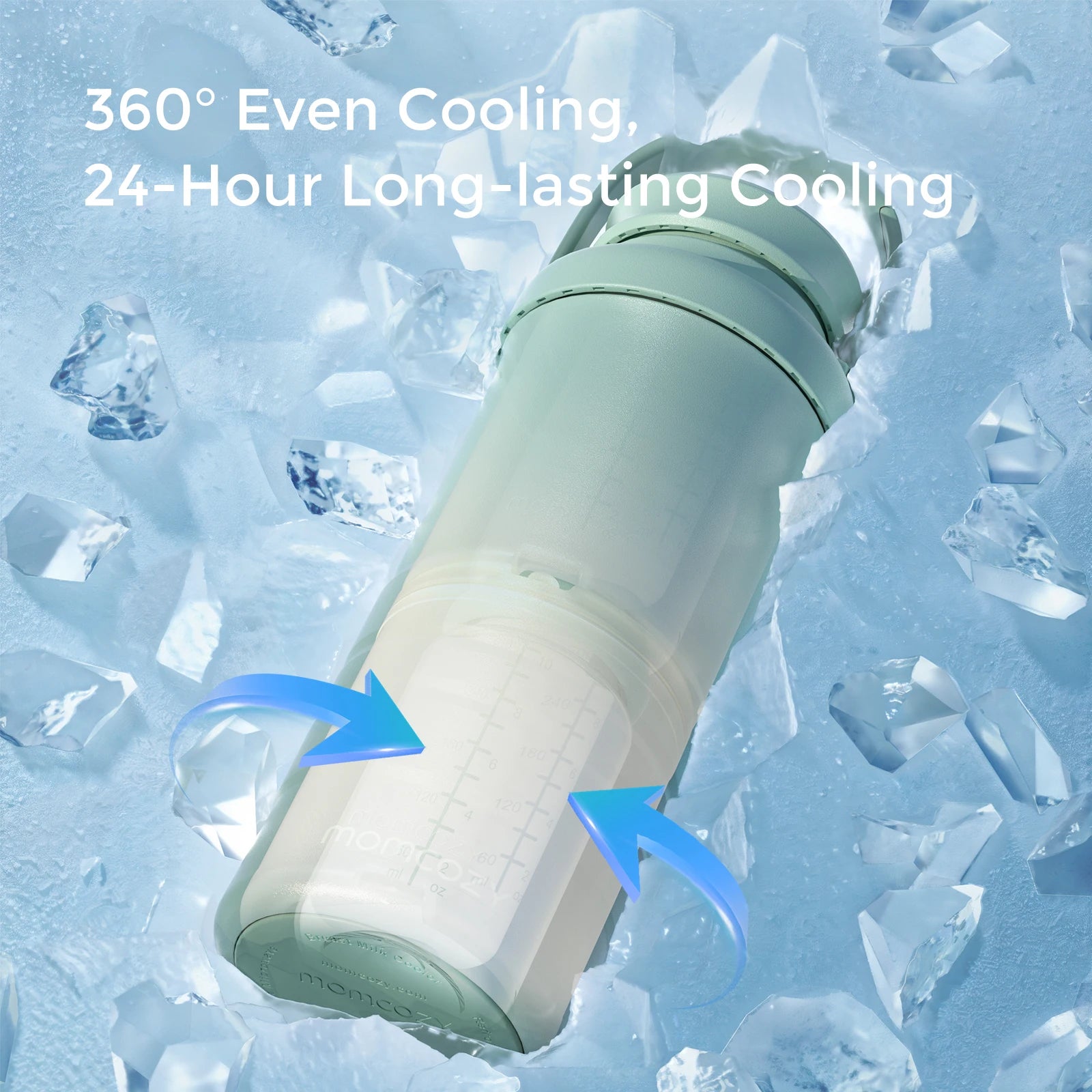 Portable 22oz Breast Milk Cooler with 24H Rechargeable Chilling Cordless & Travel-Friendly