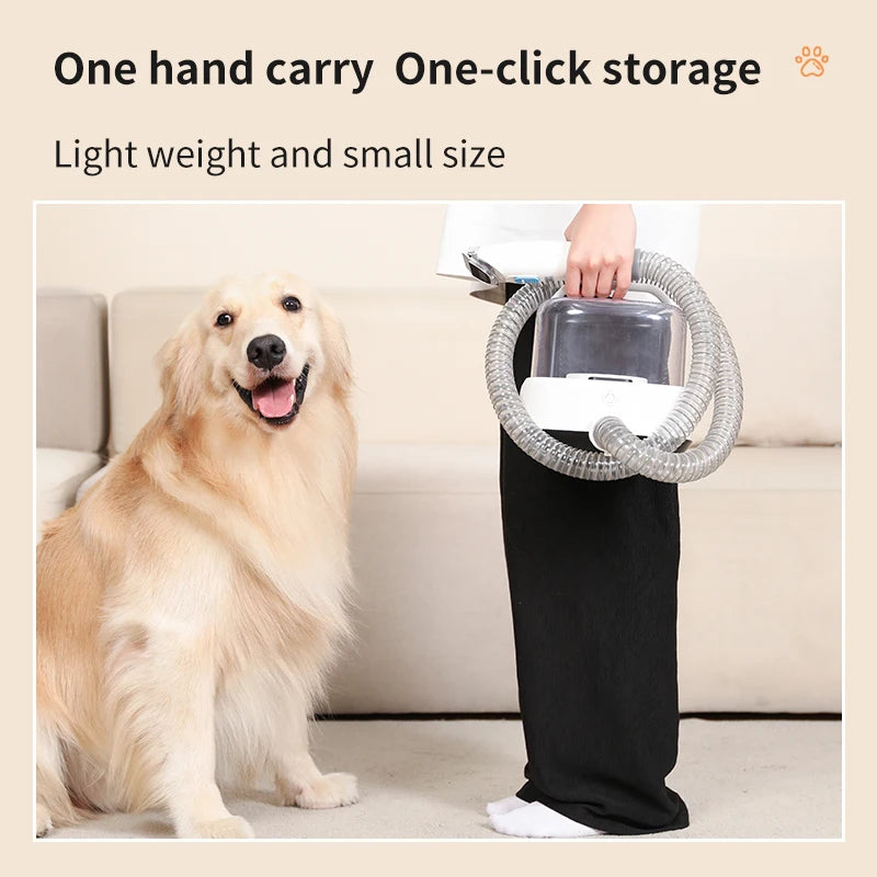 Smart Pet Grooming Vacuum Kit White, Low Noise