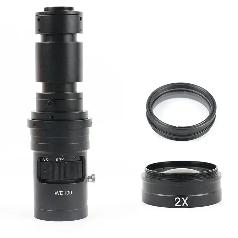 1000X Adjustable C-Mount Zoom Lens for Video Microscopes