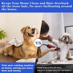 7-in-1 White Pet Grooming Kit with Low Noise Vacuum