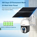 Wireless Outdoor Solar Security Camera – 32G Storage