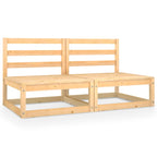 2-Seater Outdoor Sofa Lounge – Solid Pinewood, Modular, 70cm Wide