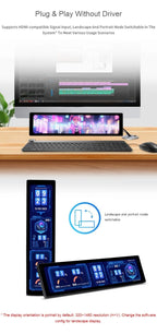 11.9" IPS HDMI Touchscreen Monitor with Built-in Speaker