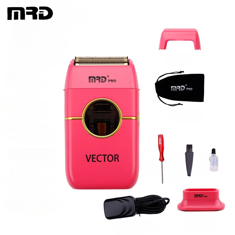 Electric Grooming Trimmer with High-Speed Motor and Wet Washable Stainless Blades