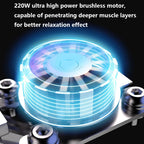 Professional Muscle Massager 220W Brushless Motor for Home or Gym Use Red
