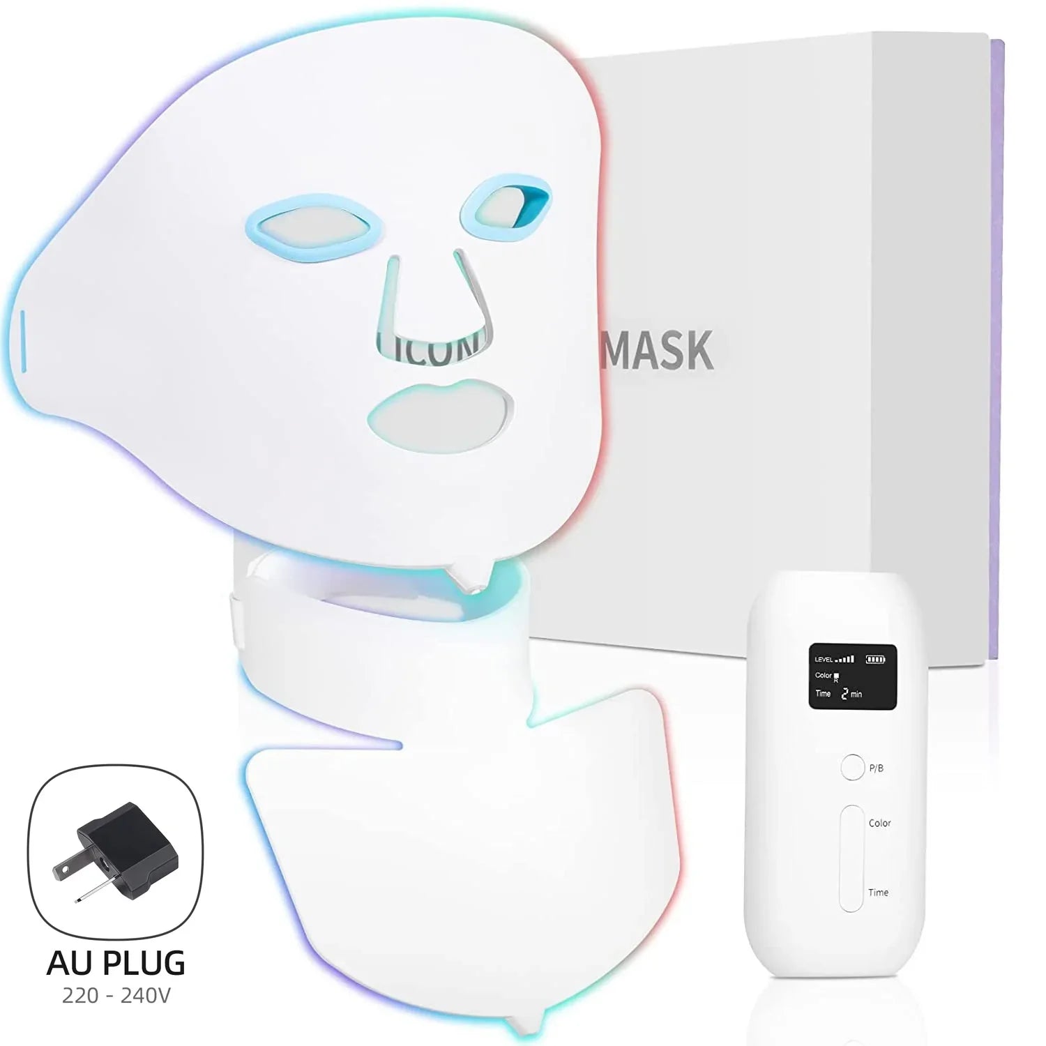 Anti-Aging LED Face & Neck Mask with Red Light – AU Plug
