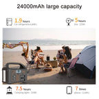 100W Portable Emergency Power Station with LED Light