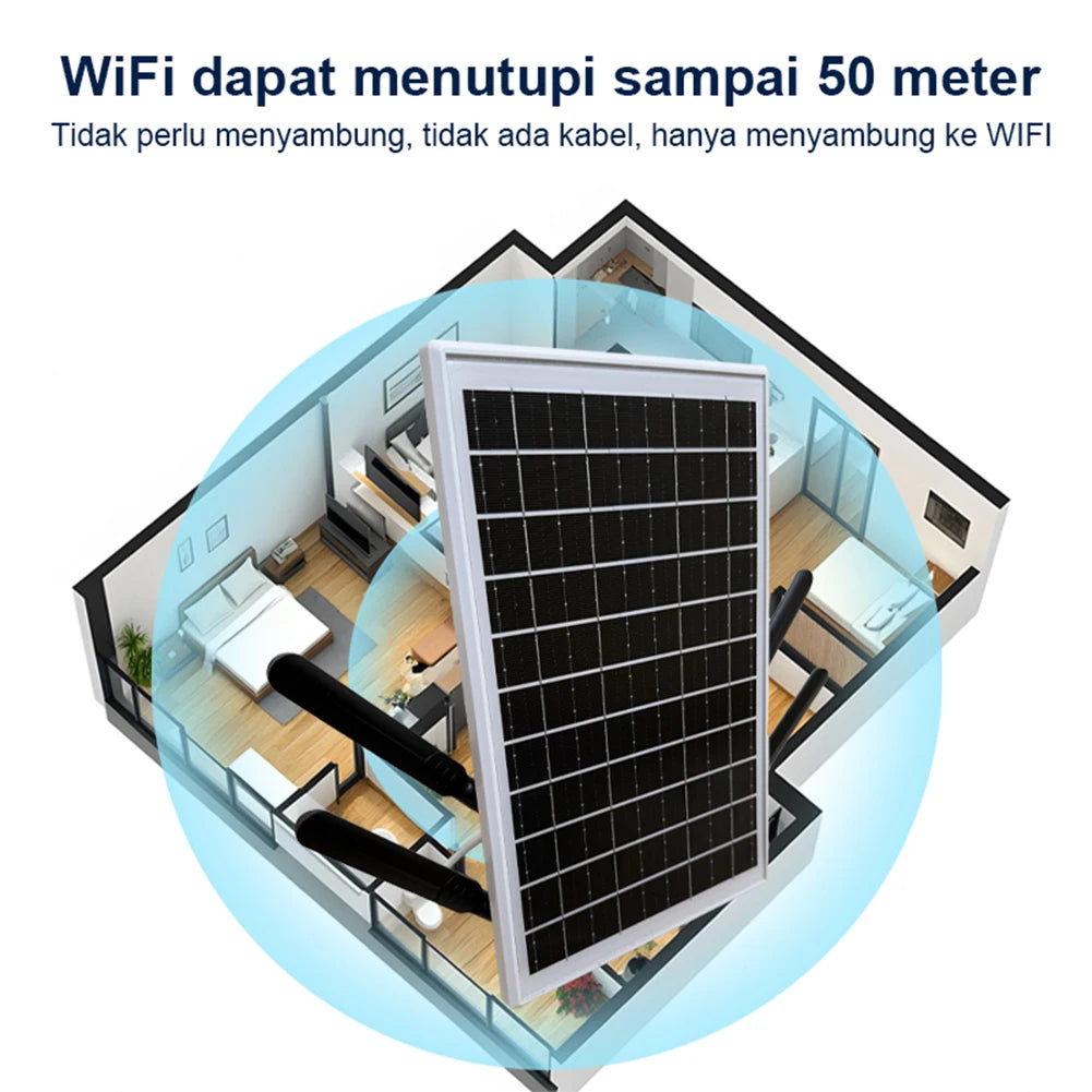 Portable 4G LTE Solar WiFi Router with 25600mAh Battery & SIM Slot Waterproof Outdoor Hotspot