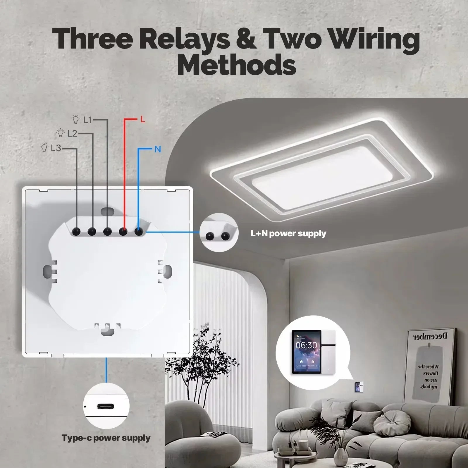 3.5 inch Smart Home Control Panel with Touchscreen & IR Remote