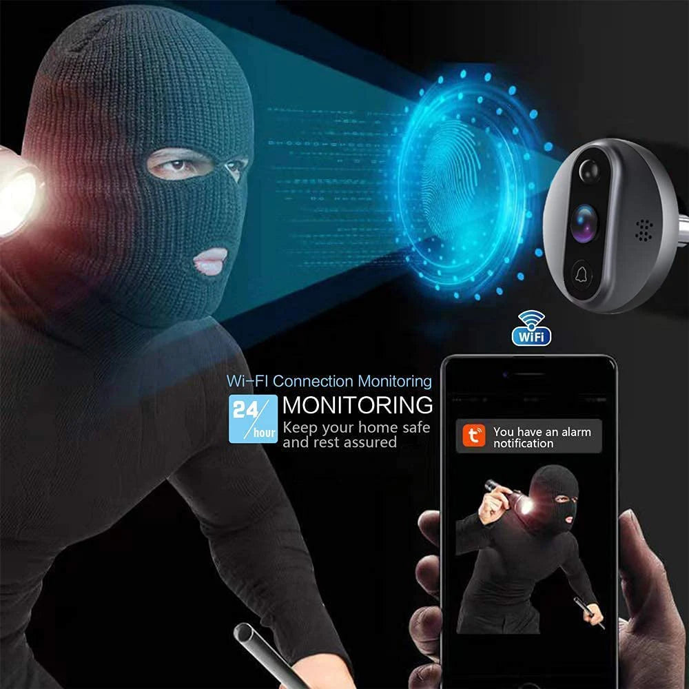 1080P Wireless Door Camera with PIR Motion Detection