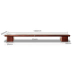 100cm Wooden Desktop Monitor Stand with Storage Shelf