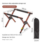 Folding Ice Bucket Rack Compact Aluminum Stand for Travel, BBQs, Trekking & Outdoor Entertaining