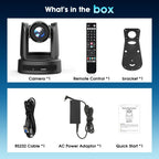 1080p PTZ Camera with 10X Zoom and IP Streaming