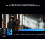 16mm T1.2 Black Cine Lens for Full Frame Cameras