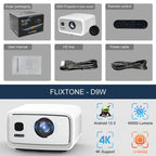 Ultra Bright 1080P Home Theater Projector with Bluetooth