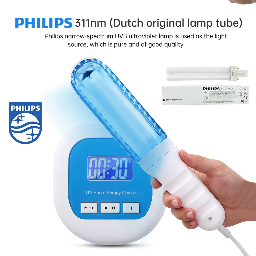 UVB Phototherapy Device for Home Skin Care Relief