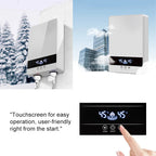 White Tankless Bathroom Heater 7000W with 7 Accessories