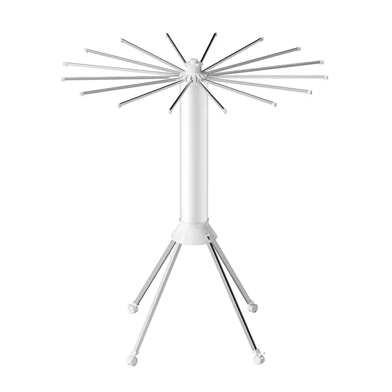 Portable Folding Clothes Drying Rack 16 Arm Rotating Design for Indoor & Outdoor Use